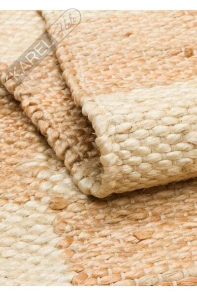 ECHO ECH 13 NATURAL WHITE XW Jüt ile Üretilen El Dokuma Sisal Kilim