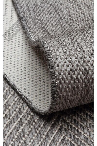 Mono Mno 02 Grey Hav Toz Vermez Kaymaz Tabanlı Şık Kilim