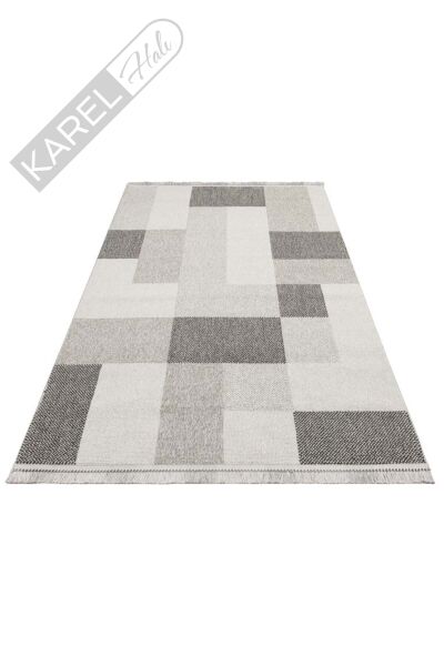 OSLO OSL 07 GREY Hav Toz Vermez Hasır Dokuma Modern Makine Halısı