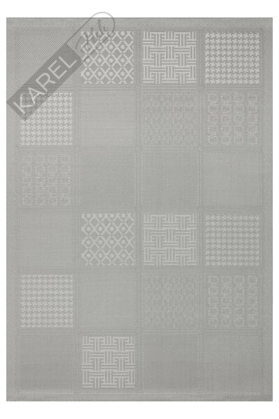 MONO LUX MNO LUX 02 ANTRASIT Kaymaz Tabanlı Modern Desenlere Sahip İnce Halı