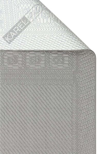 MONO LUX MNO LUX 02 ANTRASIT Kaymaz Tabanlı Modern Desenlere Sahip İnce Halı
