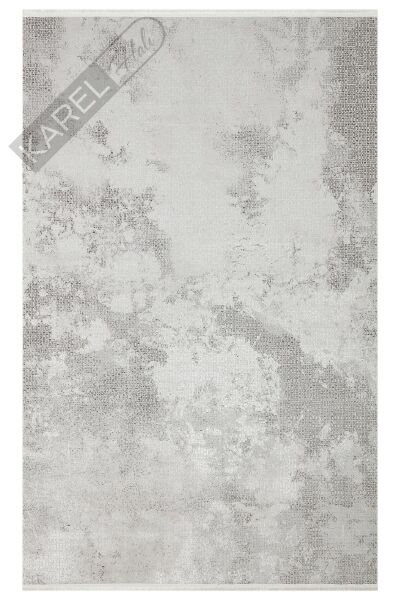 SATEEN ST 108 D.GREY Yıkanabilir Kaymaz Tabanlı Hav Vermez Sık Dokuma Modern Halı
