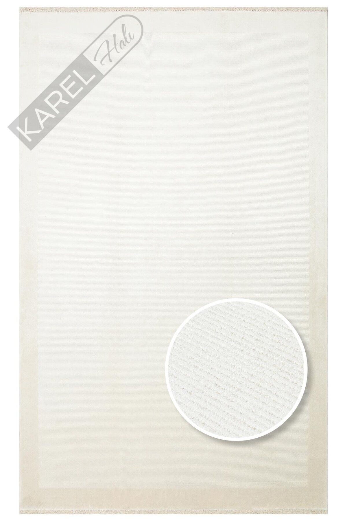 NAPOLI NAP 02 CREAM Sade Desenli Modern Sık Dokuma Makine Halısı