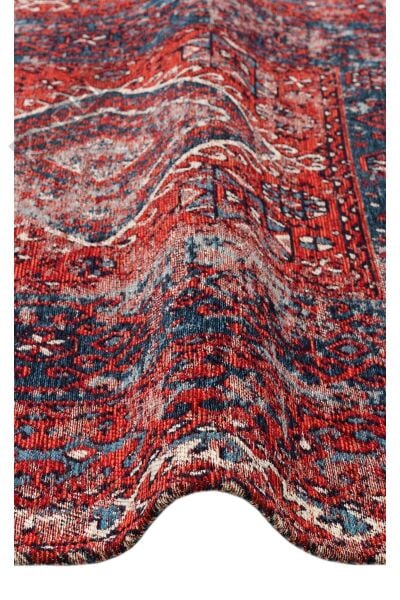 ANADOLU KILIM AND 02 MULTY Geleneksel Anadolu Motifli Yıkanabilir Kaymaz Tabanlı Şönil Dokuma Halı