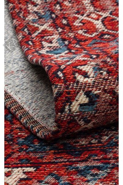 ANADOLU KILIM AND 02 MULTY Geleneksel Anadolu Motifli Yıkanabilir Kaymaz Tabanlı Şönil Dokuma Halı