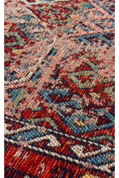 ANADOLU KILIM AND 03 MULTY Geleneksel Anadolu Motifli Yıkanabilir Kaymaz Tabanlı Şönil Dokuma Halı