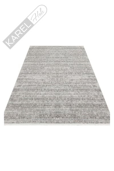SATEEN ST 101 D.GREY XW Hav Toz Vermez Yıkanabilir Kaymaz İnce Dokuma Modern Halı
