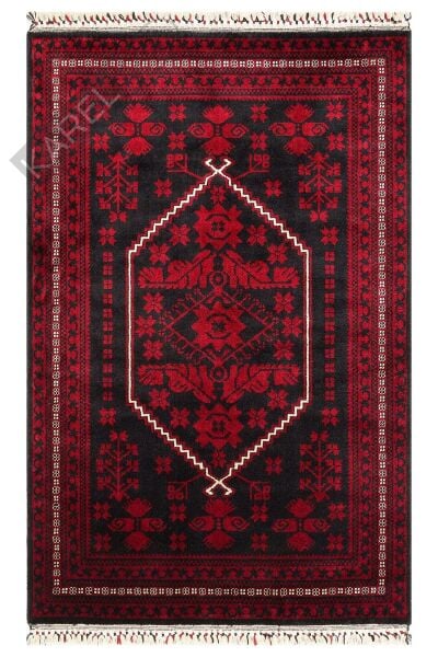 NOSTALJI 956 BLUE Afgan / Yağcıbedir Desenli El Emeği ile Özel Tezgahlarda Üretilen Tensel Uşak Hal