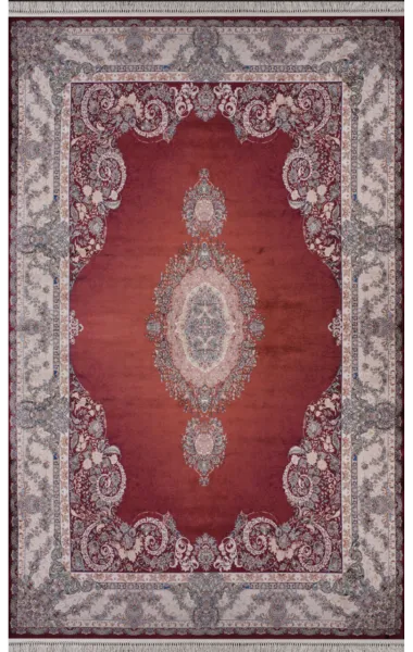 Artemis Halı Silk - 05190A - Bordo Halı İpek Halı