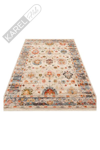 PIETRA PTA 19 BEIGE MULTY Sıcak Renk Tonlarını Etnik Desenler ile Buluşturan Yumuşak Tuşeli Makine