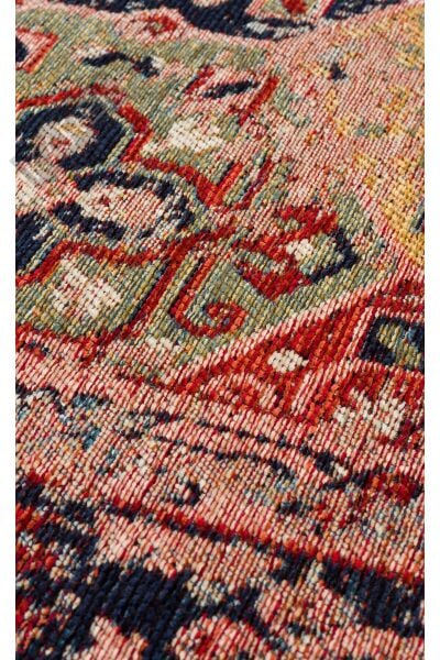 ANADOLU KILIM AND 01 MULTY Geleneksel Anadolu Motifli Yıkanabilir Kaymaz Tabanlı Şönil Dokuma Halı