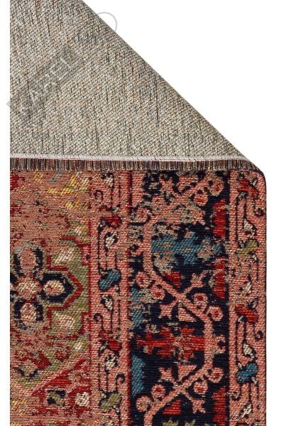 ANADOLU KILIM AND 01 MULTY Geleneksel Anadolu Motifli Yıkanabilir Kaymaz Tabanlı Şönil Dokuma Halı