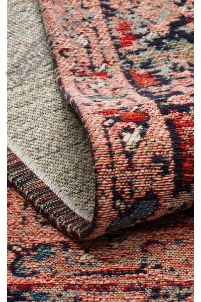 ANADOLU KILIM AND 01 MULTY Geleneksel Anadolu Motifli Yıkanabilir Kaymaz Tabanlı Şönil Dokuma Halı