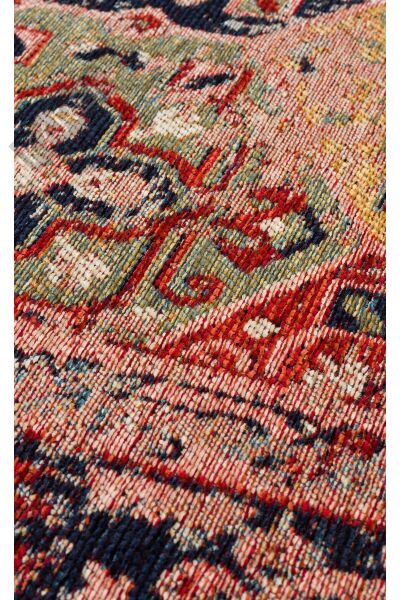 ANADOLU KILIM AND 01 MULTY Geleneksel Anadolu Motifli Yıkanabilir Kaymaz Tabanlı Şönil Dokuma Halı