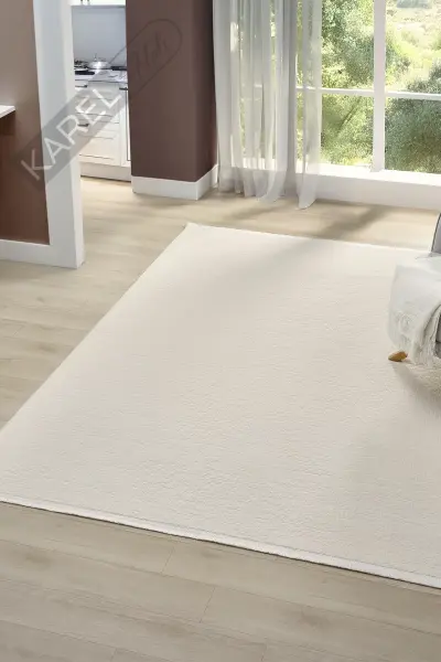 Seyran Halı İmaj 8080 Beyaz Akrilik Halı