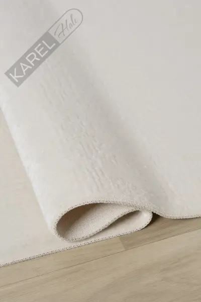 Seyran Halı İmaj 8080 Beyaz Akrilik Halı