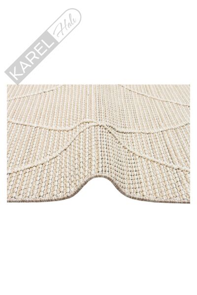 SOHO SH 02 BEIGE  Hav Toz Vermez Hasır Dokuma Modern Makine Halısı