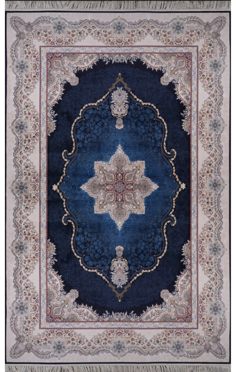 Artemis Halı Silk - 05192C - Mavi İpek Halı