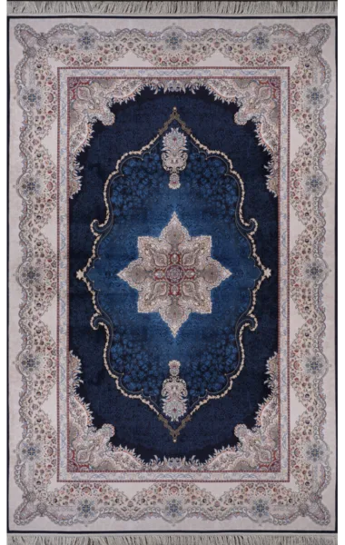 Artemis Halı Silk - 05192C - Mavi İpek Halı