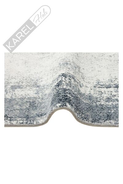 LAGOS XW LGS 06 CREAM GREY XW Hav Toz Vermez Eskitme Desenli Modern Makine Halısı