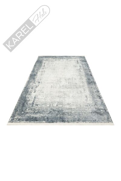 LAGOS XW LGS 06 CREAM GREY XW Hav Toz Vermez Eskitme Desenli Modern Makine Halısı