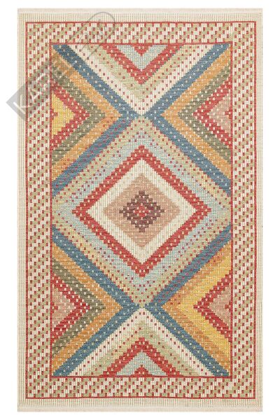 NOMAD NMD 10 RED Yıkanabilir, Çift Taraflı Kullanıma Uygun Yumuşak Tuşeli Otantik Kilim