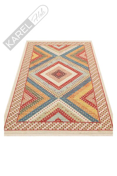 NOMAD NMD 10 RED Yıkanabilir, Çift Taraflı Kullanıma Uygun Yumuşak Tuşeli Otantik Kilim