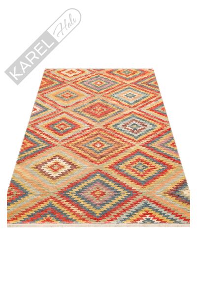 NOMAD NMD 07 TERRA Yıkanabilir, Çift Taraflı Kullanıma Uygun Yumuşak Tuşeli Otantik Kilim