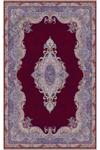 ISFAHAN ISF 02 RED Klasik Desenli Yüksek Kalite Sık Dokuma Makine Halısı