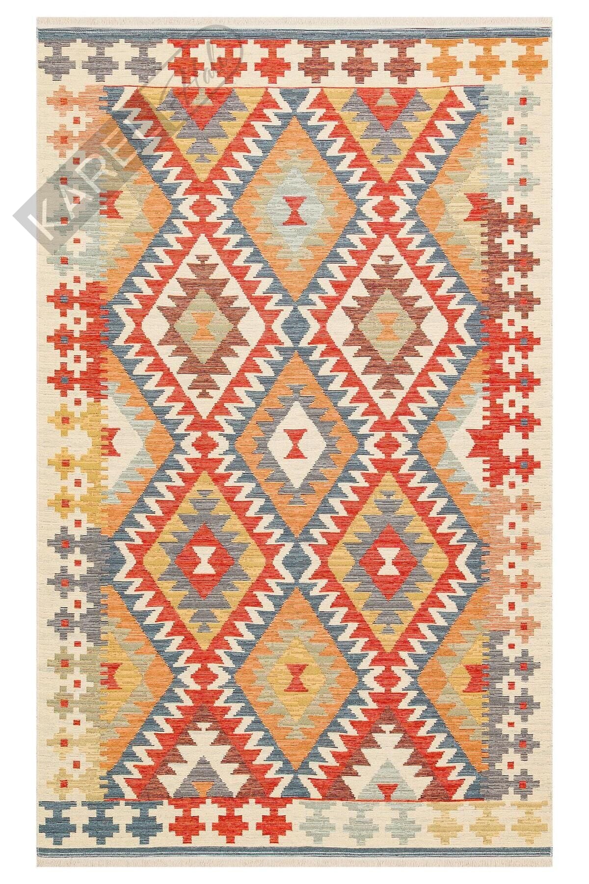 NOMAD NMD 09 LIGHT MULTY Yıkanabilir, Çift Taraflı Kullanıma Uygun Yumuşak Tuşeli Otantik Kilim