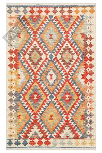 NOMAD NMD 09 LIGHT MULTY Yıkanabilir, Çift Taraflı Kullanıma Uygun Yumuşak Tuşeli Otantik Kilim