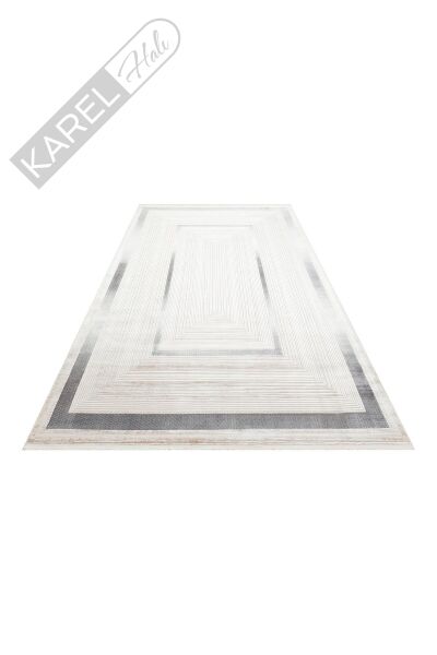MAHAL MHL 13 CREAM BLUE Klasik Desenli Yüksek Kalite Sık Dokuma Salon Halısı