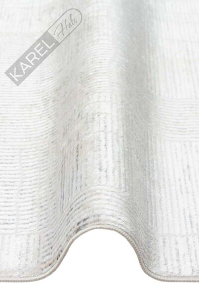 SATEEN ST 23 GREY XW Hav Toz Vermez Yıkanabilir Kaymaz İnce Dokuma Modern Halı