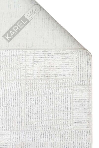 SATEEN ST 23 GREY XW Hav Toz Vermez Yıkanabilir Kaymaz İnce Dokuma Modern Halı