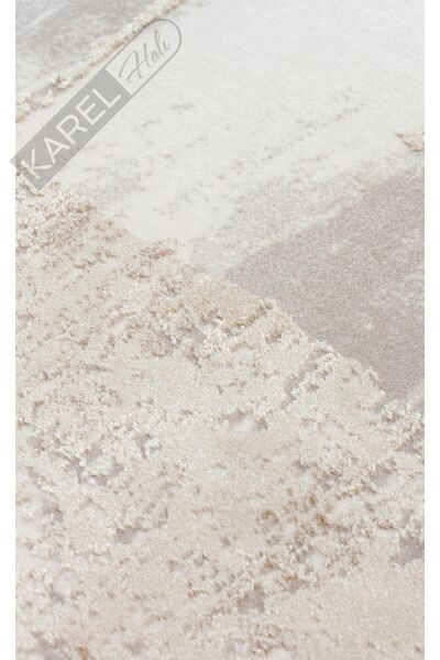 PADONA PDN 06 BEIGE GREY  Extra Yumuşak Dokulu Sık Dokuma Modern Desenlere Sahip Şık Salon Halısı