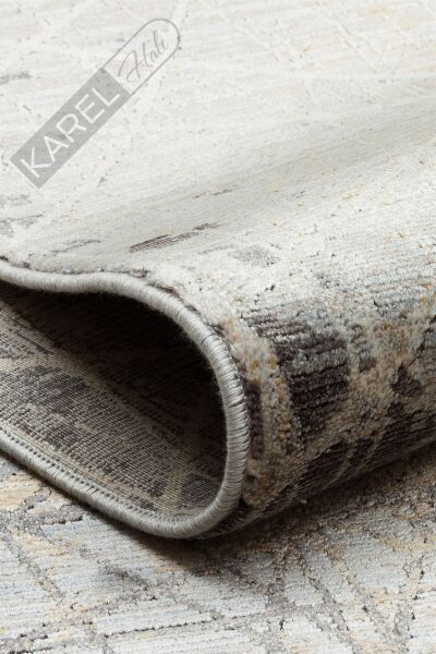 MAHAL MHL 09 GREY GOLD Modern Desenli Yüksek Kalite Sık Dokuma Salon Halısı