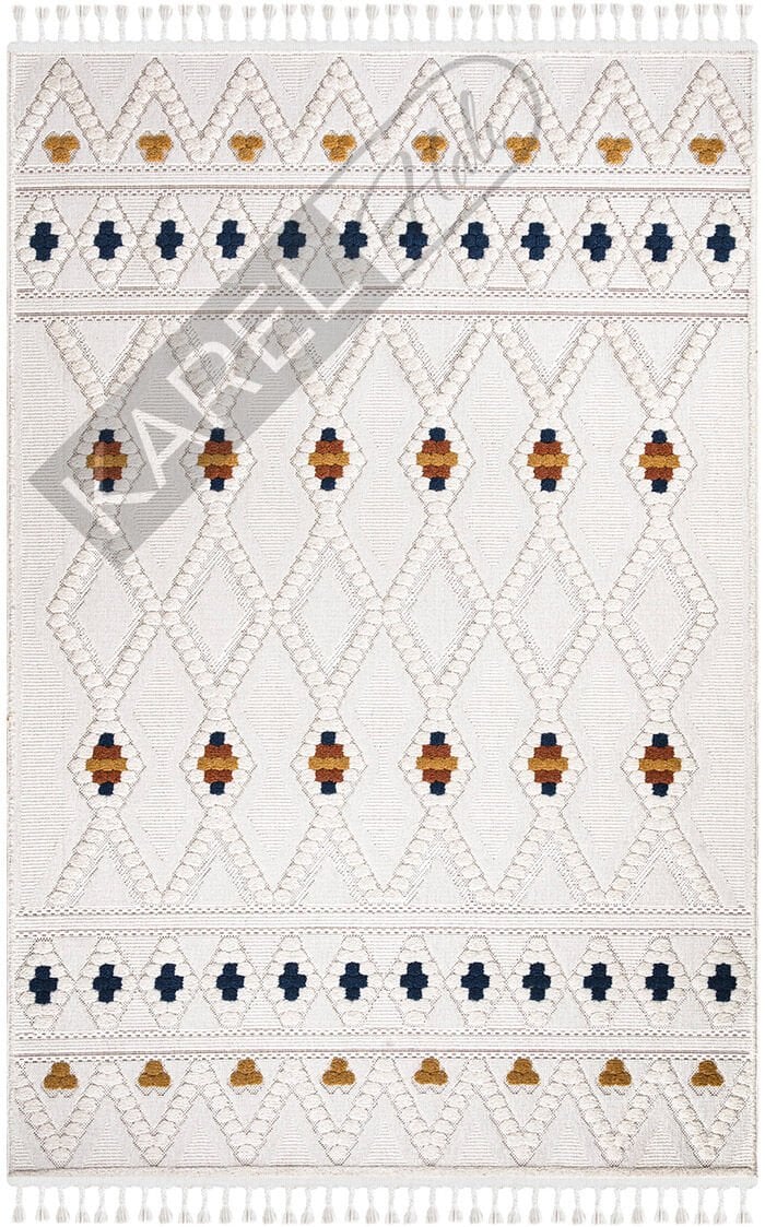 İpek Mekik Hali Lupin Koleksiyonu 18502 İskandinav Polyester Halı