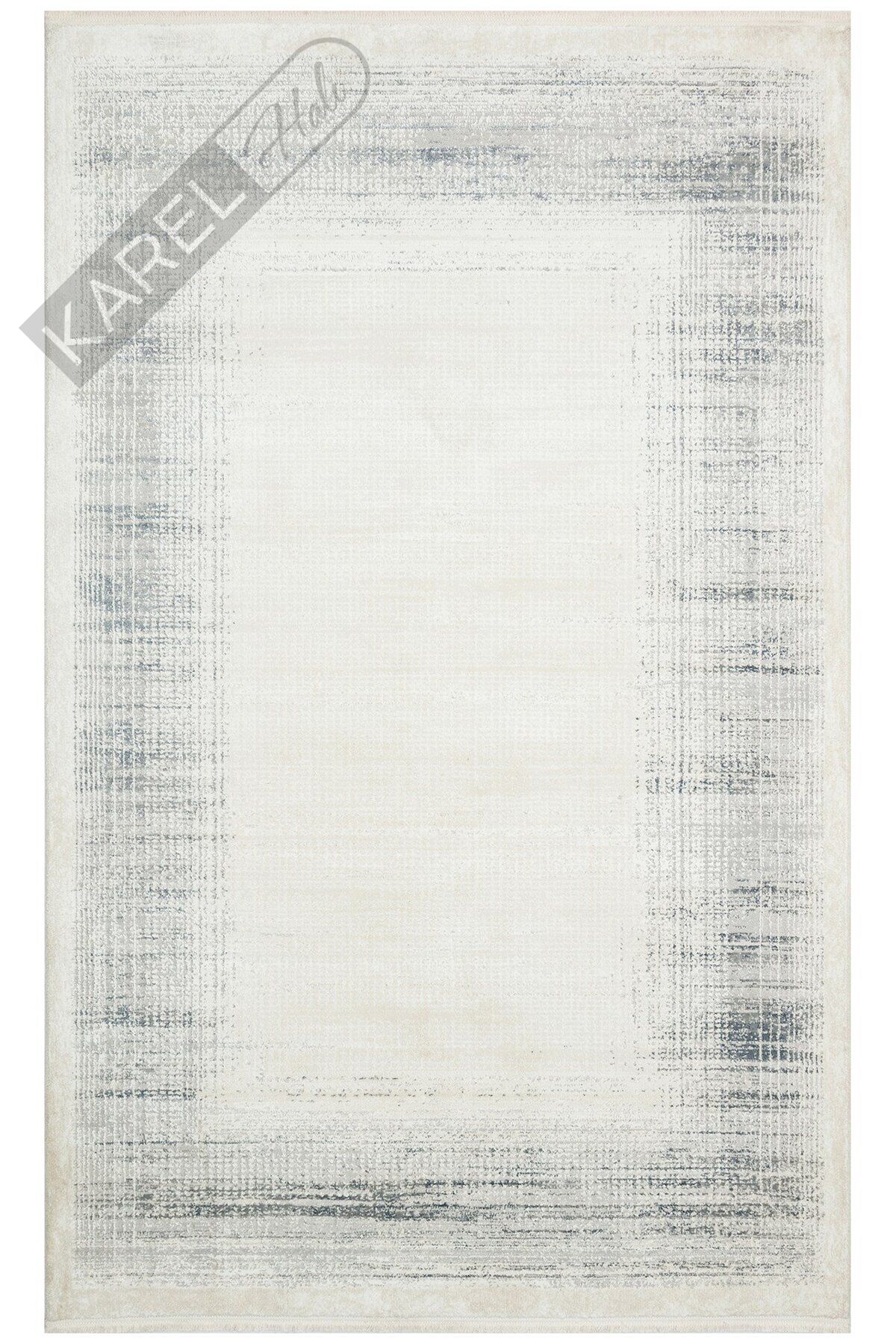 LAGOS XW LGS 08 CREAM SILVER XW Hav Toz Vermez Eskitme Desenli Modern Makine Halısı