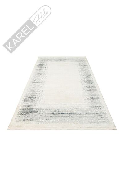 LAGOS XW LGS 08 CREAM SILVER XW Hav Toz Vermez Eskitme Desenli Modern Makine Halısı