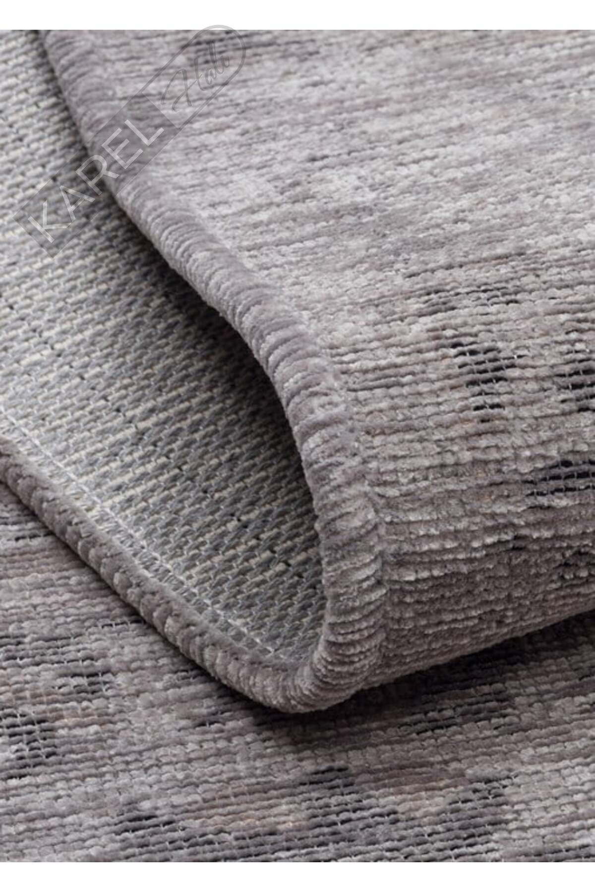 LIZA KILIM XW LIZ 03 GREY XW Hav Toz Vermez Kaymaz Tabanlı Yıkanabilir Düz Renk Kilim