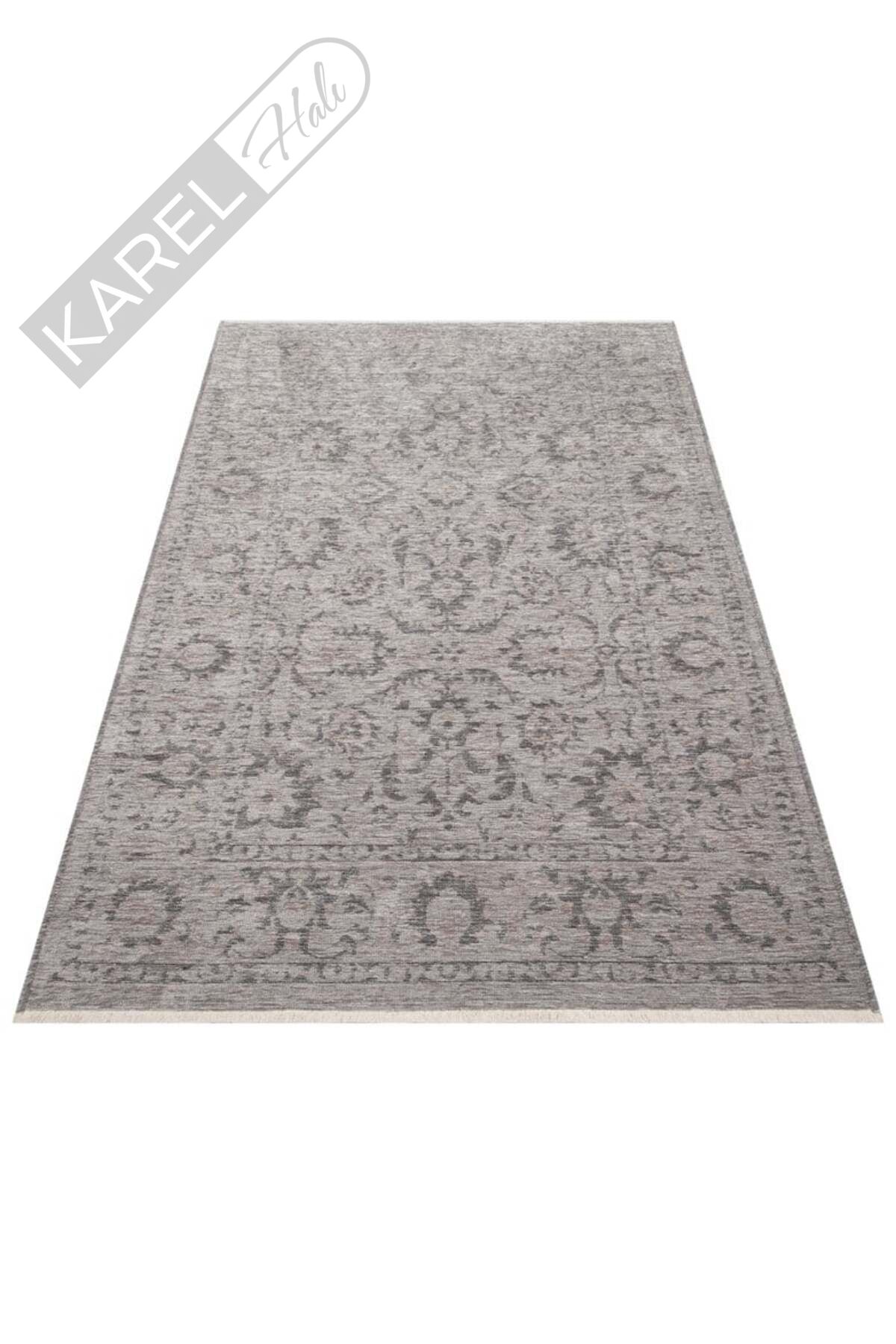 LIZA KILIM XW LIZ 03 GREY XW Hav Toz Vermez Kaymaz Tabanlı Yıkanabilir Düz Renk Kilim