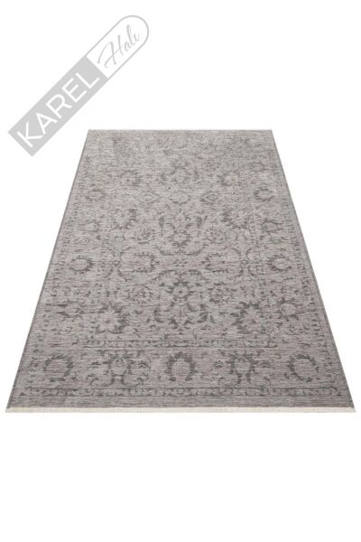 LIZA KILIM XW LIZ 03 GREY XW Hav Toz Vermez Kaymaz Tabanlı Yıkanabilir Düz Renk Kilim