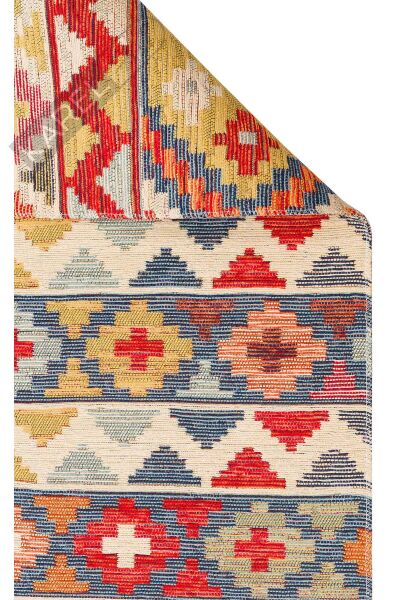 NOMAD NMD 02 AQUA Yıkanabilir, Çift Taraflı Kullanıma Uygun Yumuşak Tuşeli Otantik Kilim