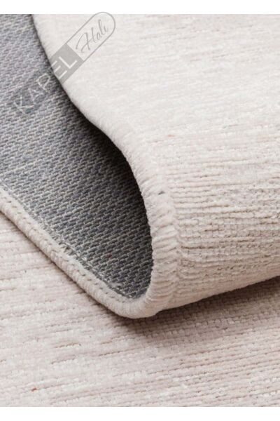 LIZA KILIM XW LIZ 04 WHITE XW Hav Toz Vermez Kaymaz Tabanlı Yıkanabilir Düz Renk Kilim