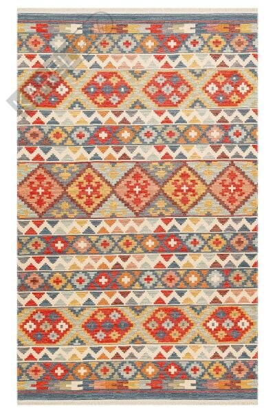 NOMAD NMD 02 AQUA Yıkanabilir, Çift Taraflı Kullanıma Uygun Yumuşak Tuşeli Otantik Kilim