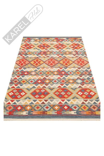 NOMAD NMD 02 AQUA Yıkanabilir, Çift Taraflı Kullanıma Uygun Yumuşak Tuşeli Otantik Kilim