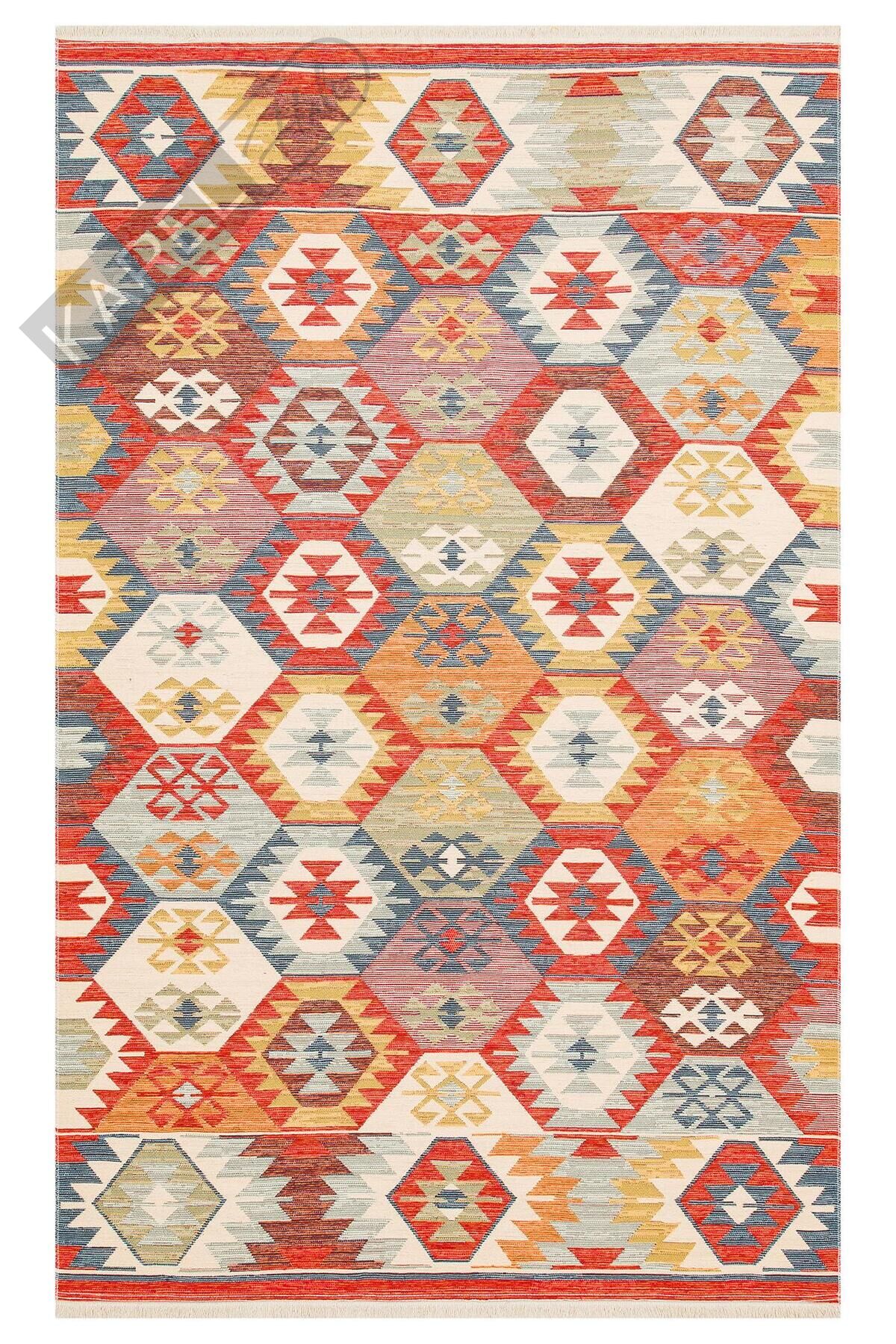 NOMAD NMD 01 MULTY Yıkanabilir, Çift Taraflı Kullanıma Uygun Yumuşak Tuşeli Otantik Kilim