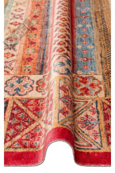 ANTIQUE ATK 04 MULTY Kolay kullanımlı Kaymaz Karabağ ve Antik Desenlere Sahip Yıkanabilir Makine Ha