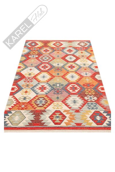 NOMAD NMD 01 MULTY Yıkanabilir, Çift Taraflı Kullanıma Uygun Yumuşak Tuşeli Otantik Kilim