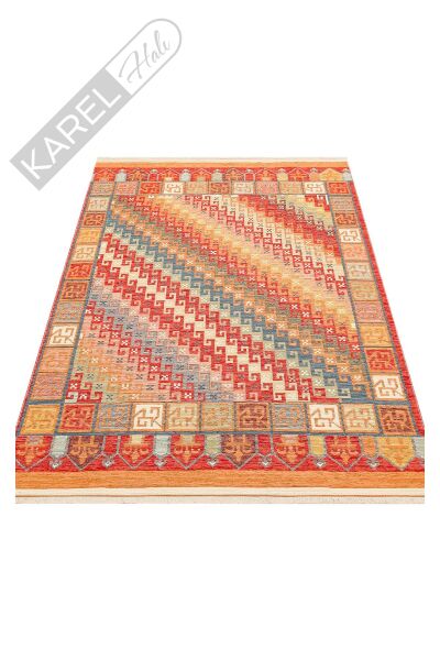 NOMAD NMD 11 TERRA Yıkanabilir, Çift Taraflı Kullanıma Uygun Yumuşak Tuşeli Otantik Kilim